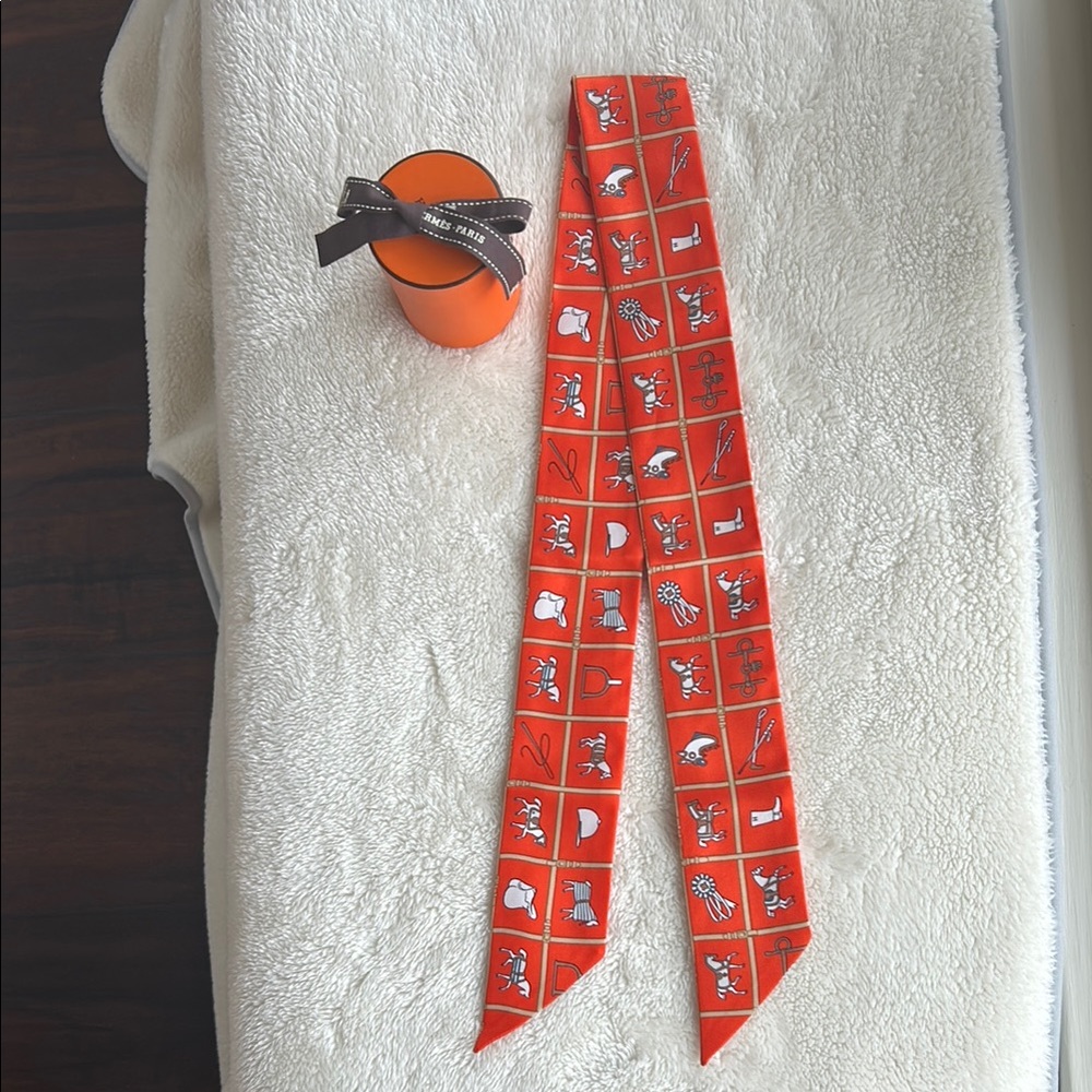 Hermes Twilly Silk Scarf